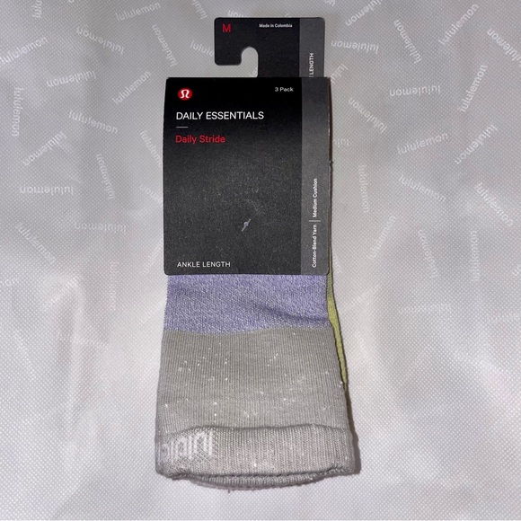 lululemon athletica Other - Men’s Lululemon 3-Pack Daily Stride Ankle Length Socks
